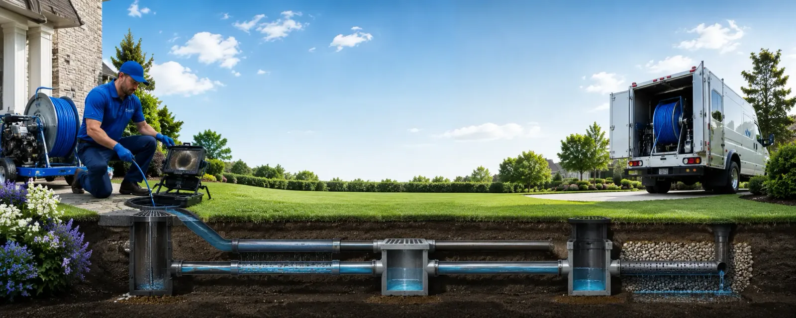 Outdoor drain cleaning information for La Joya, NM
